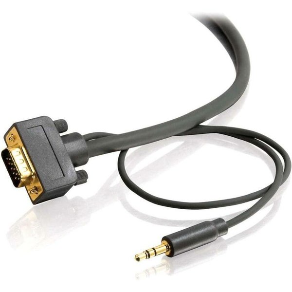 C2G 25Ft Fleximaandtrade; Hd15 Uxga + 3.5Mm Stereo Audio M/M Monitor Cable 28252